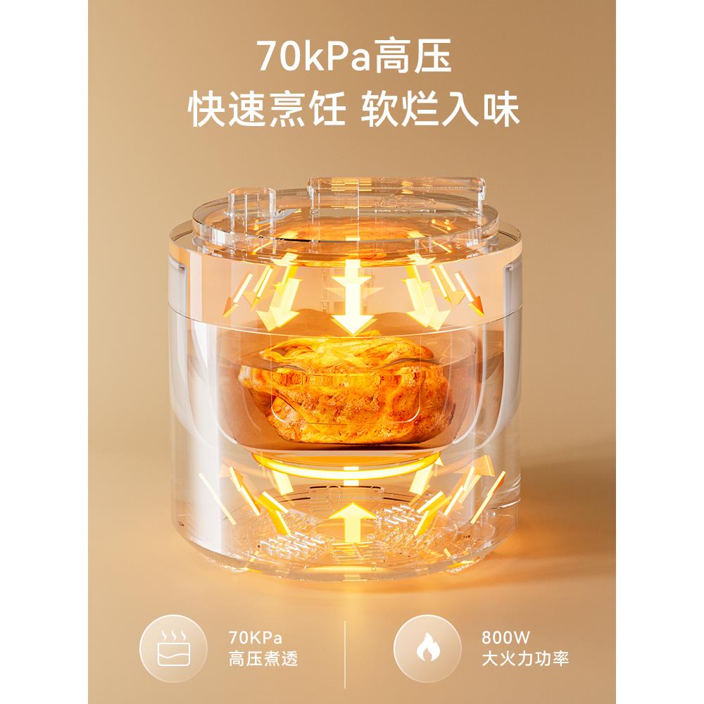 电电压力锅家用小迷你动智饪能4L大容量全自73110电压力锅电饭动