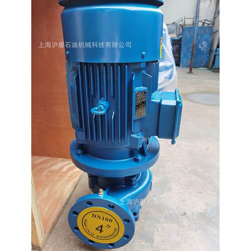上海水泵 三一重工专用泵 ISG立式泵 单级热水防爆管道循环水泵