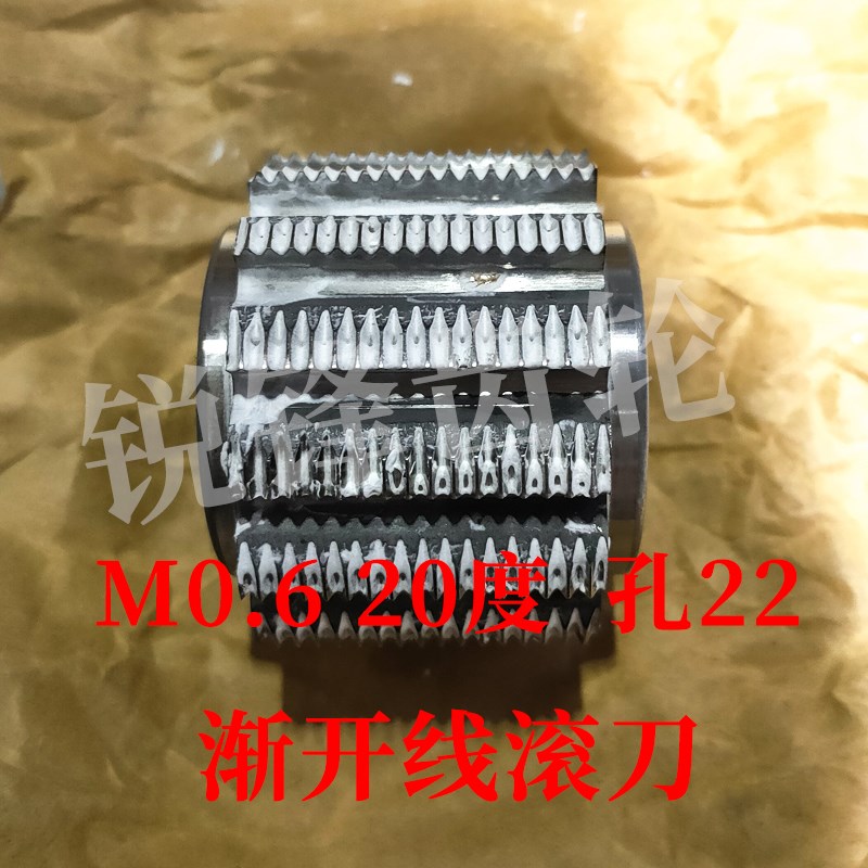渐开线滚刀 M0.6 压力角30度 内孔22 河冶高速钢6542