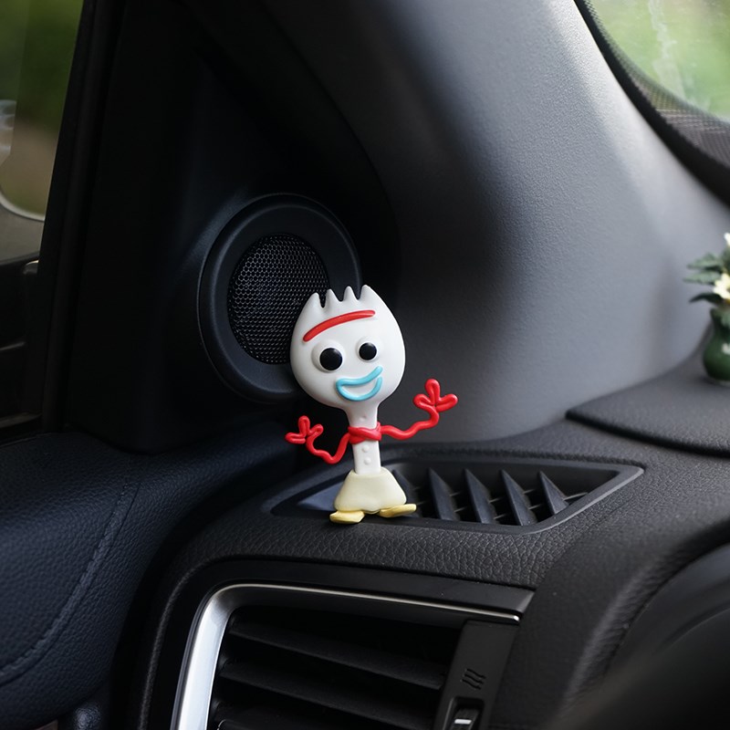 玩具总动员叉叉迷你汽车摆件车载车内可爱治愈系减压装饰品中控台