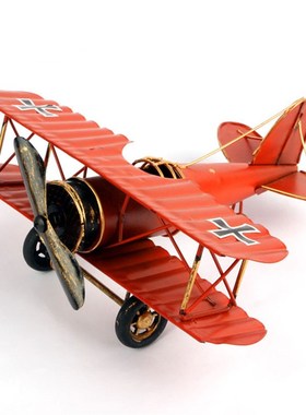 创意复古怀旧飞机模型摆件客厅酒柜装饰品酒吧咖啡厅店铺橱窗摆件