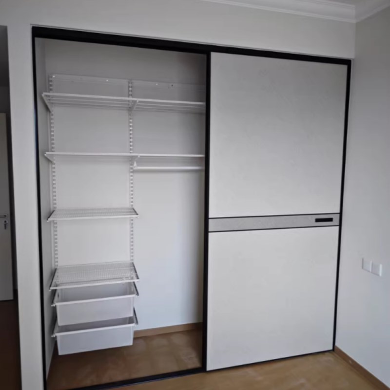 金属衣帽架定制开放式卧室衣帽间砌墙衣柜小户型diy储藏间置物架