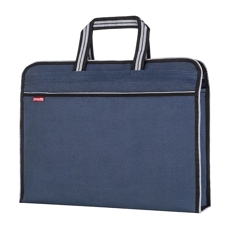 天色商务公文包牛津布可定制男款文件袋档案资料袋拉链式手提袋办