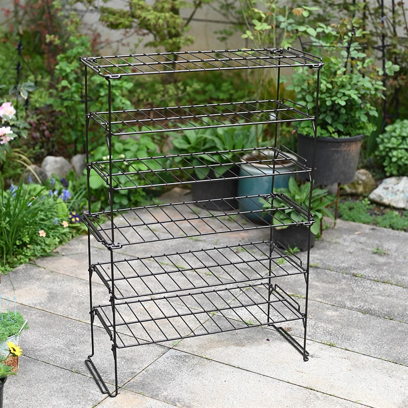 简易铁艺阳台置物架花盆架花架鞋架书架收纳多肉盆栽摆放花园储物