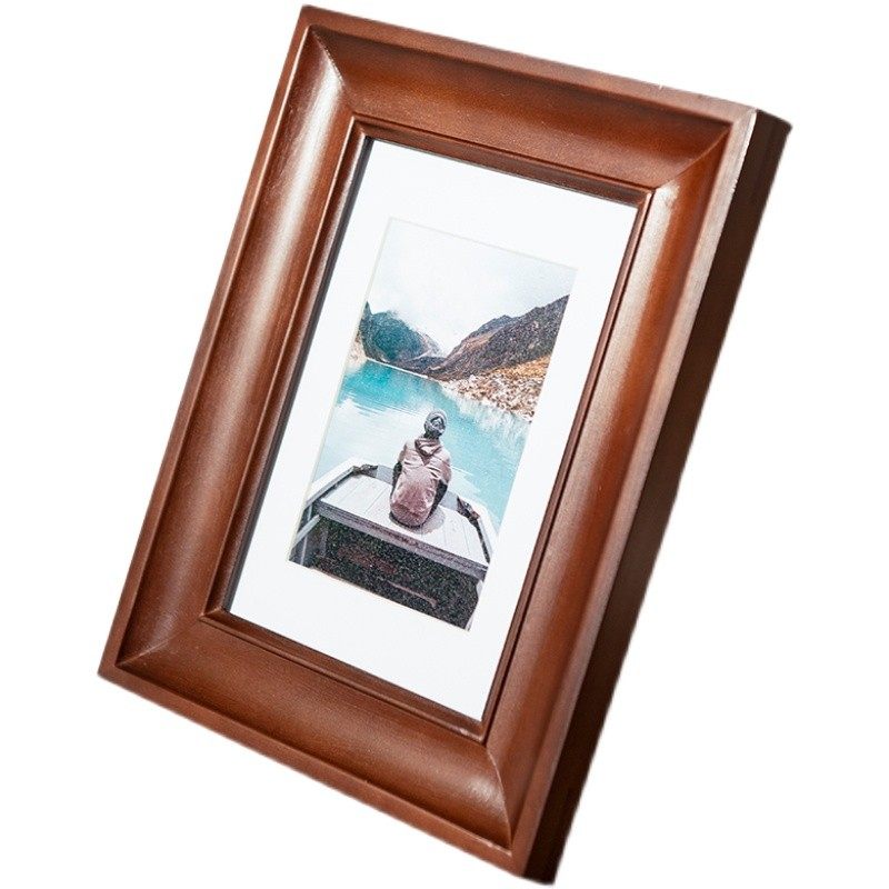 约美欧式宽边摆台像框 6 7 810寸简约实木相框打印洗照片做成像框