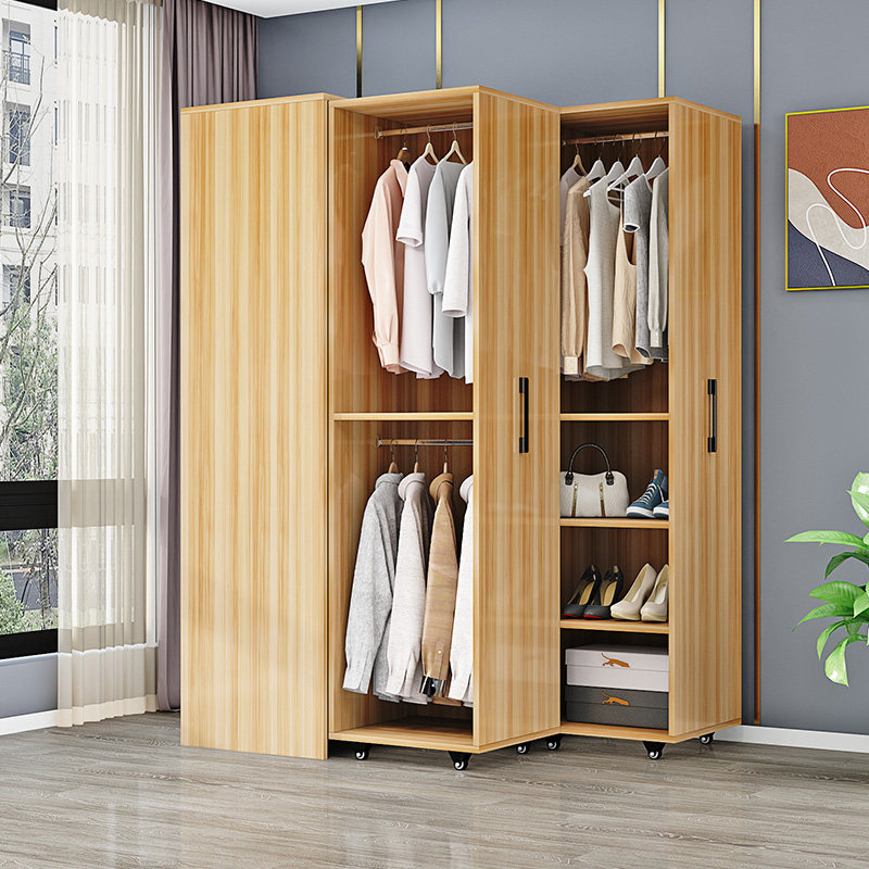衣柜可移动抽拉隐藏家用简约推拉隐形柜防尘组装储物收纳定制书柜
