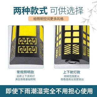 户外壁灯防水新中式庭院花园阳台露台仿云石别墅大门柱装饰外墙灯