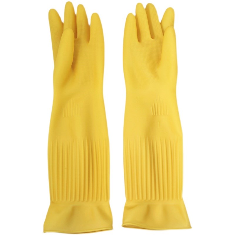 加长牛筋防水洗碗洗衣服家务乳胶手套男女加厚型胶皮耐磨橡胶手套