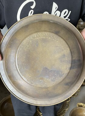 大号黄铜纯手工加厚铜盆火锅盆水盆洗脸盆火盆家用盆