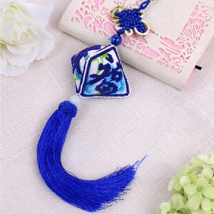 成品全珠绣满珠子车上十字绣汽车挂件小挂饰车饰平安符饰品平安福