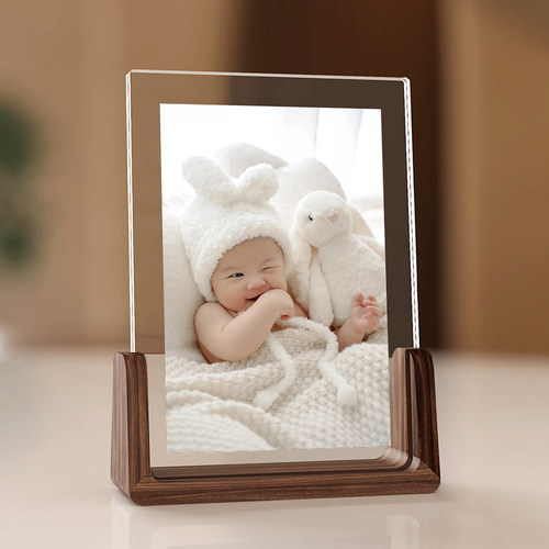 相框定制摆台洗宝宝照片做成画框装裱打印全家福相片加婚纱照摆件