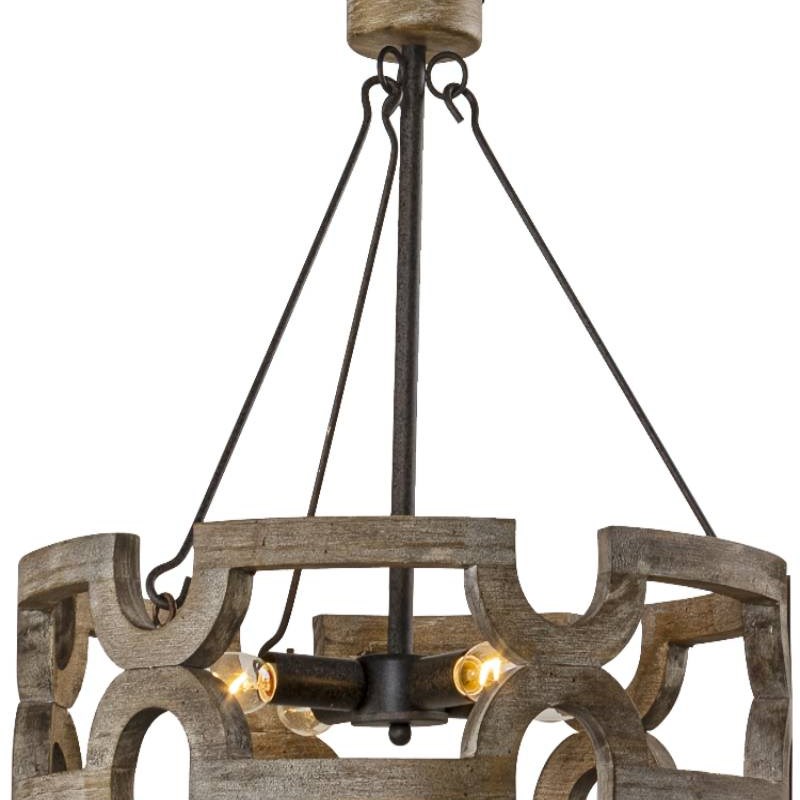 美式简约轻复古木艺吊灯创意个性餐厅艺术装饰吊灯设计师民宿软装