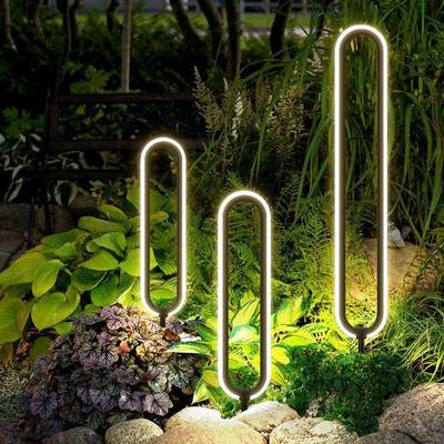 草坪灯别墅庭院花坛灯小区园林亮化地插灯简约氛围新款景观灯