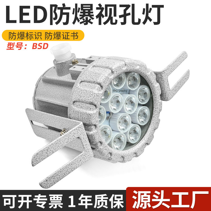 LED防爆视孔灯BSD反应釜视镜灯密闭容器探照灯防爆照明内视灯