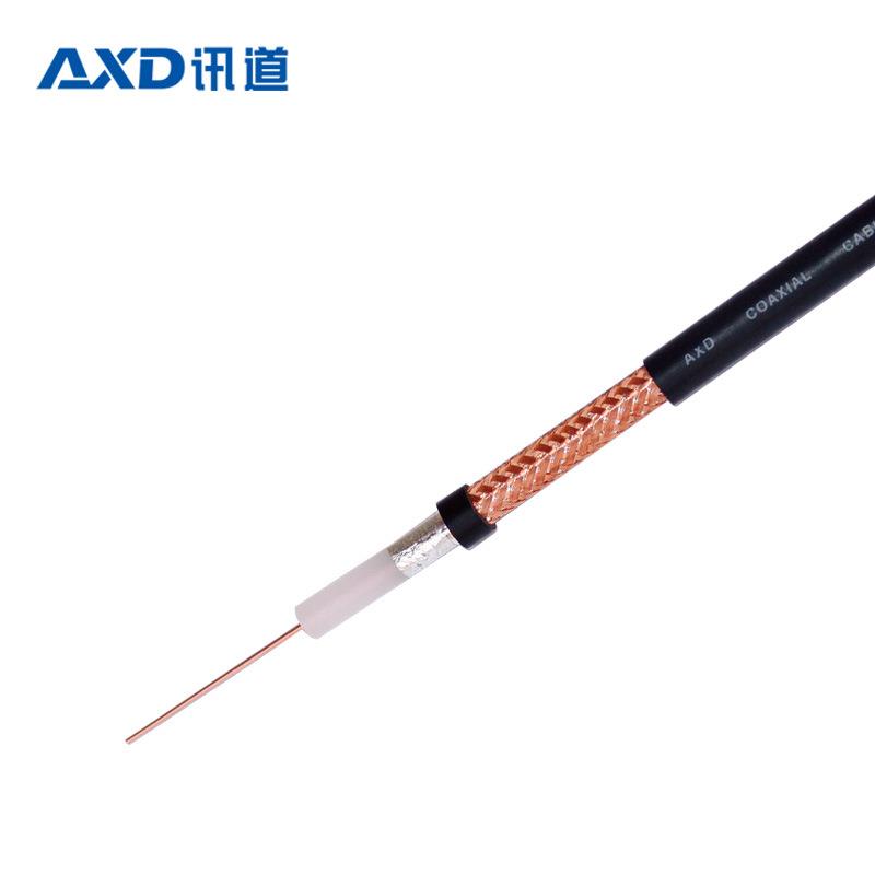 讯道RG同轴电缆监控视频线JIS3C-2V监控电源电线电缆生产