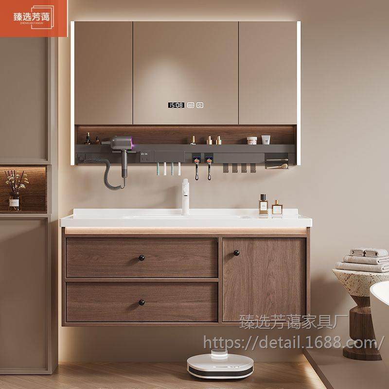 臻选卫生间中古风胡桃木中式实木浴室柜组合陶瓷一体盆洗手台套装,节庆用品/礼品,新娘配件,淘宝优惠券,粉丝福利购,淘宝优惠卷