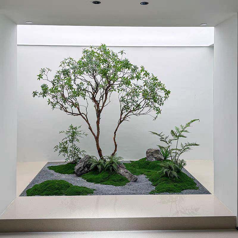 精品马醉木仿真装饰树大型假树简约景观榕树绿植造景橱窗植物室内