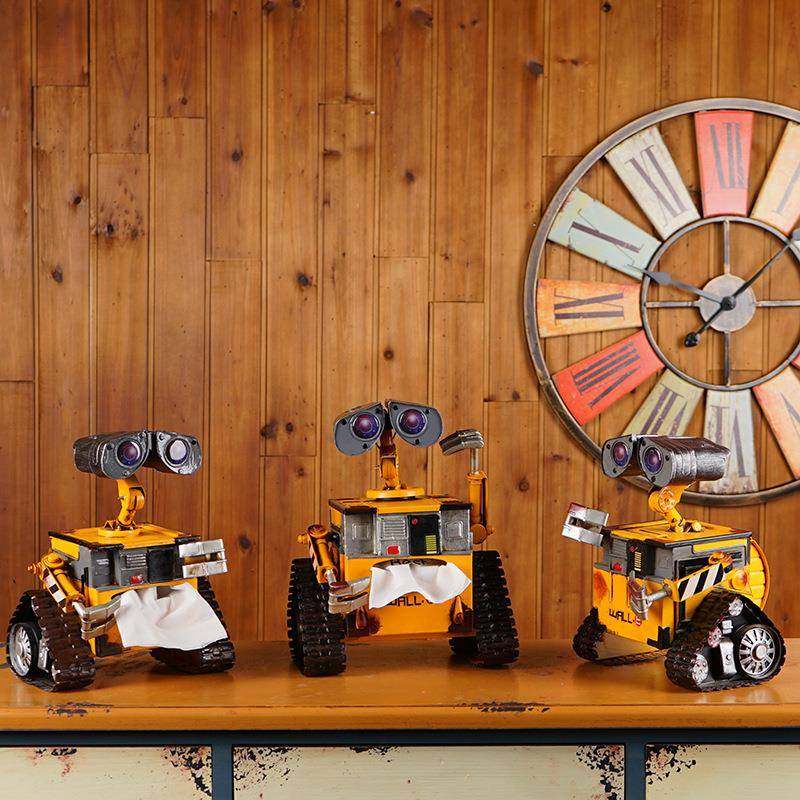 机器人瓦力网吧纸巾盒博古架软装饰品机械金属摆件复古健身房摆设,农机/农具/农膜,其它农用工具,淘宝优惠券,粉丝福利购,淘宝优惠卷