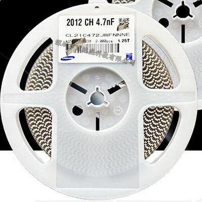 2012贴片电容08054.7NF472J50V4700PF精度5%NPO材质整盘