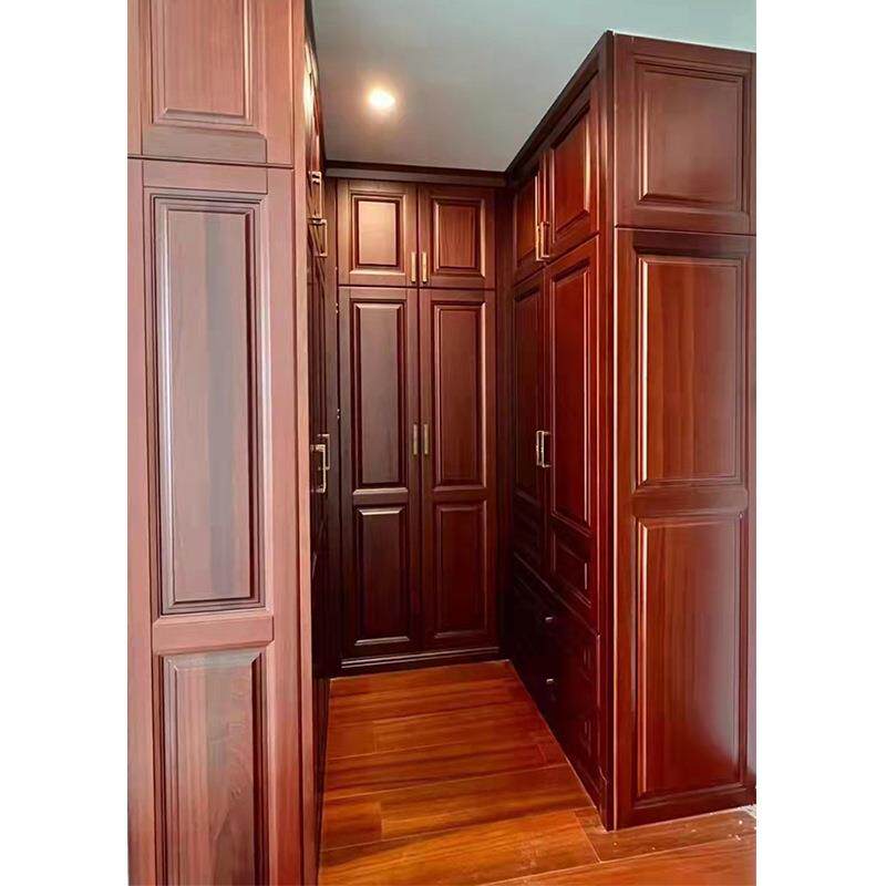 新中式实木衣柜门板全屋家具大衣柜家用卧室整体衣帽间衣柜定制