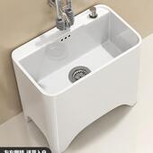 家用拖把池高脚阳台拖布池带腿洗墩布盆大小号卫生间四脚自动下水