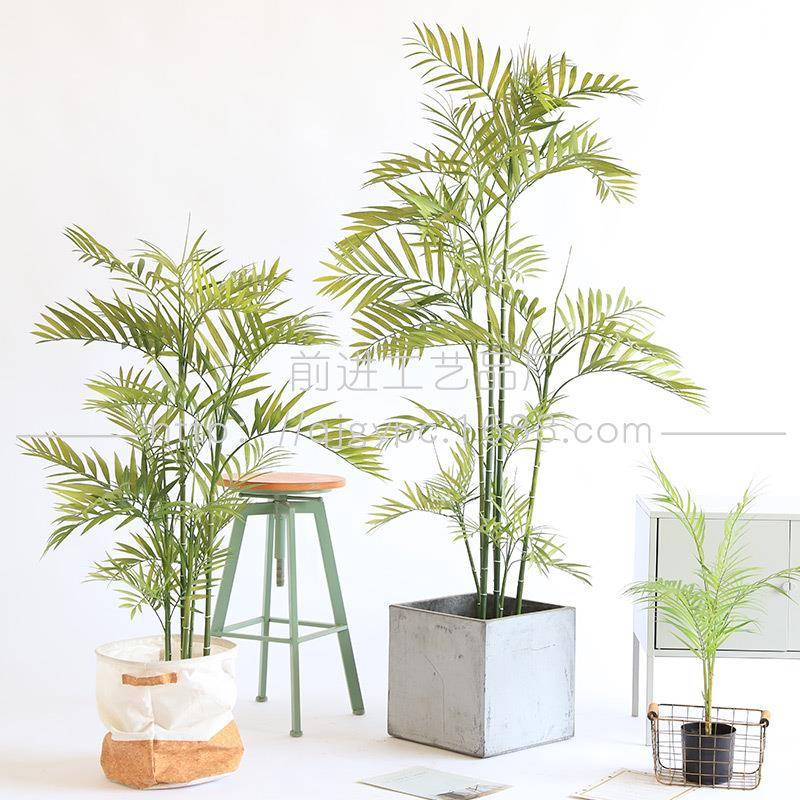 仿真植物盆栽袖珍椰假树仿真绿植热带雨林植物客厅落地大绿植
