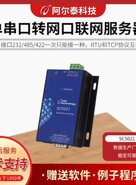 网口转串口RS232485Modbus网关网口工业级串口联网服务器SC5021