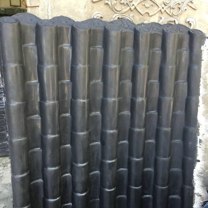 玻璃钢树脂仿XNT古瓦户景建筑瓦观中式轻质翘花脊仿角古外瓦