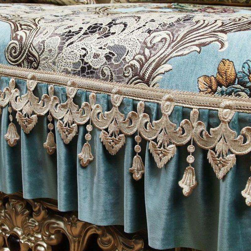 沙欧式用发垫奢华四季通防滑沙发垫客厅布艺沙电发套罩迪晶家纺全