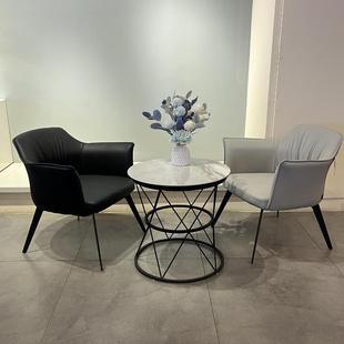 简约人沙发单几桌休闲公沙休息接沙发待代办铁发沙OWH椅现代网休