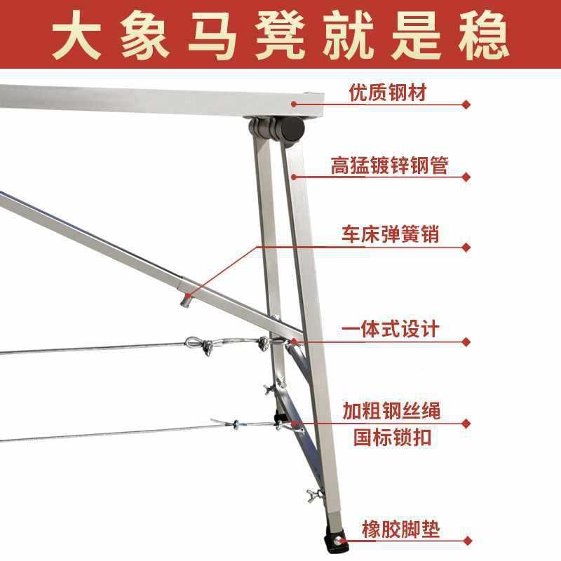 折叠马凳加厚特厚室携内修手装架伸缩便985升降工地马登铁脚凳子
