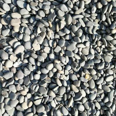 石黑色鹅卵石黑花石子园林道47922路用石雨子黑铺路石头河滩石水