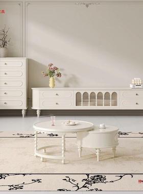 实家木电柜法式奶油风客厅家具电视WDO柜代茶几视组合用现风其他