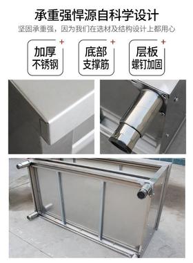 包邮不锈钢家用拉门房工作台厨桌切子打操作台AGQ菜商用台面案荷