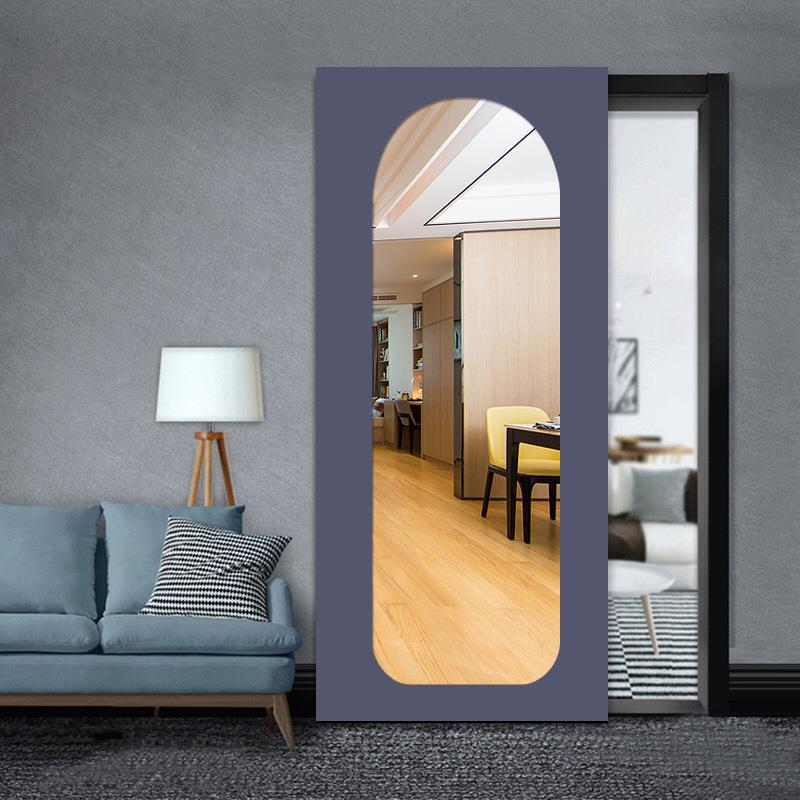 厨极简幽476灵门隐藏无轨悬门吊轨浮房卫生移间隐形门推拉谷仓垒