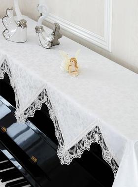 厂家盖欧全式钢琴:T81420W罩蕾丝防罩尘盖布盖布现代简约田园琴巾