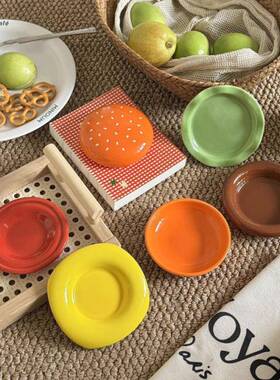 汉堡包调味碟陶瓷家小用小碟具套装厨房用蘸多料QOQ碟号寿餐司酱