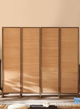 琅居誉EUQ嘉酒店新中式叠折一柒屏风隔断客厅木遮广简约实木家用