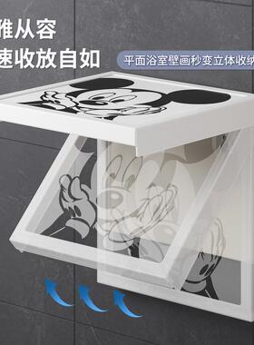 衣浴室置物架折叠放柜服卫生间所的各种免打孔壁挂厕收ZZK纳箱子