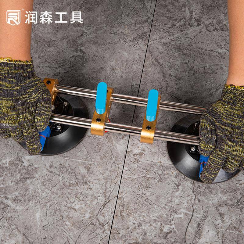 气泵平台面紧ORF器大板安装缝拉紧调器吸密盘无缝拼接工拉具磁砖