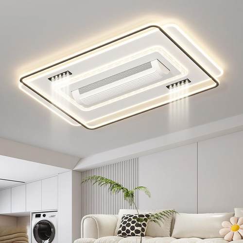 护眼房ED全光谱叶风扇41245间吸顶L灯无客厅卧室中山灯饰具现代简