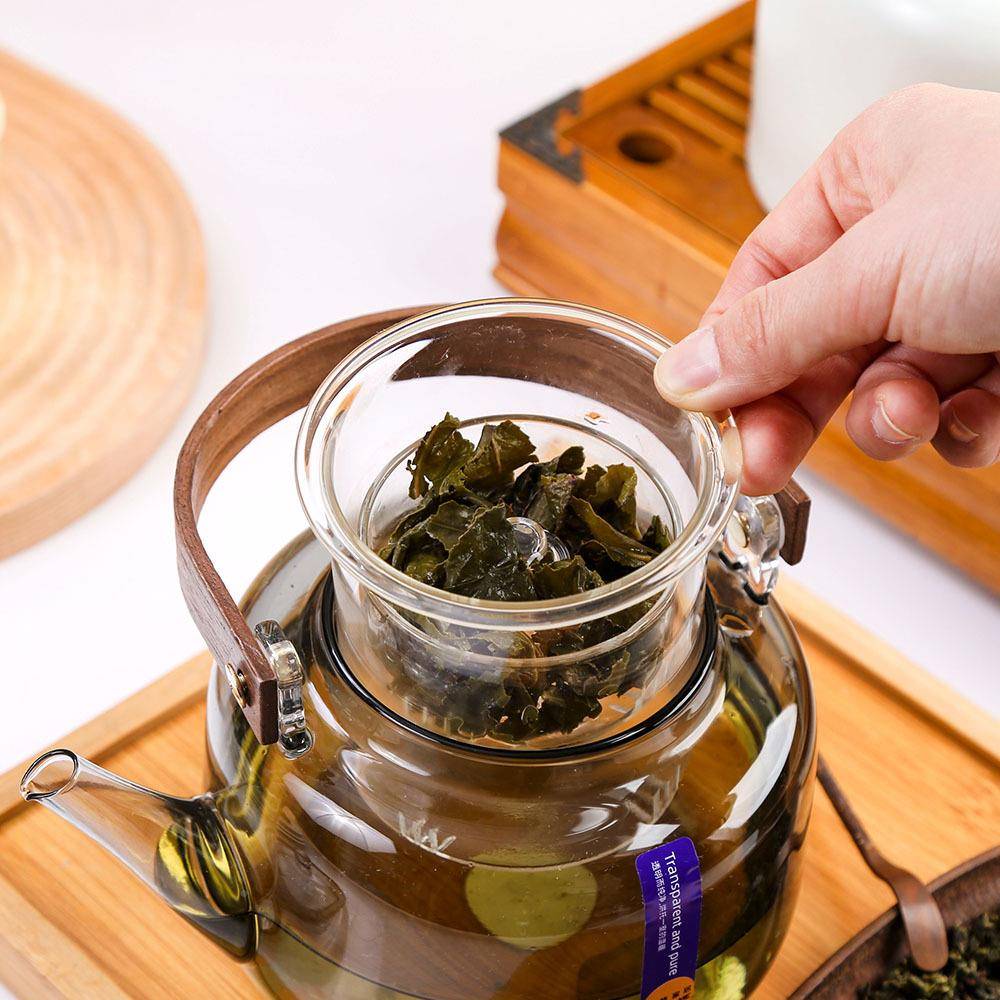 泡格家居围炉煮丕茶壶水PG-6416茶分离茶壶烟灰提梁壶高硼硅耐高