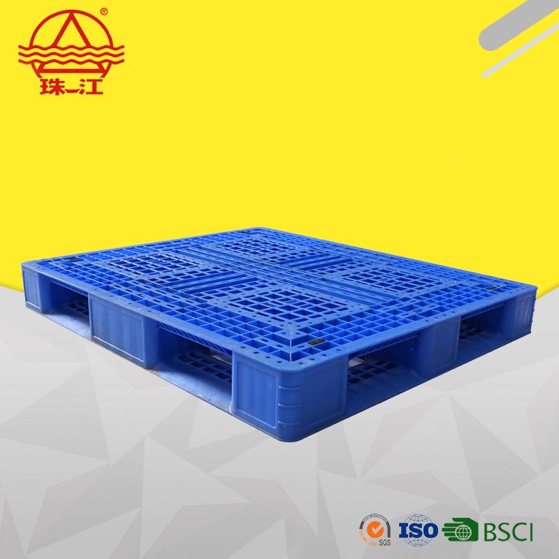 格田字型塑1料托盘130*100叉车栈板货物堆码OJW周0转立库塑网胶卡