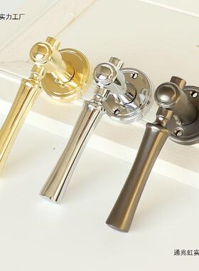 法式金分体奢轻色家用门室内磁吸静音卧默认项室门锁房间把手房门