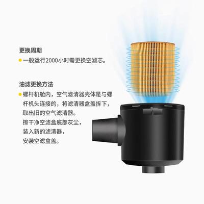 塔虎螺杆空压7.5机KW15器KW空气滤芯C11400空滤C螺杆机空125过滤