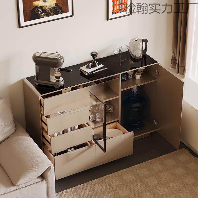 饮高硼耐热智能茶机柜子一机体吧柜家用客XPR厅多功能水靠墙餐边