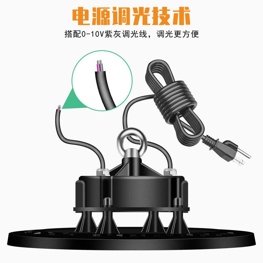 IZP谦润照明100W碟工矿UFO防灯水仓库led灯240大功W率飞灯车间