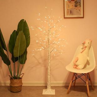 l树ed灯女孩房间装 饰控树灯卧遥室FYX彩色发光落地造型灯