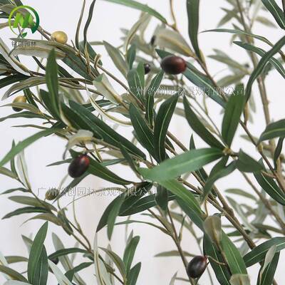可拆橄榄树假植绿盆栽室内橱窗装饰仿真树网装大红型001仿真橄榄