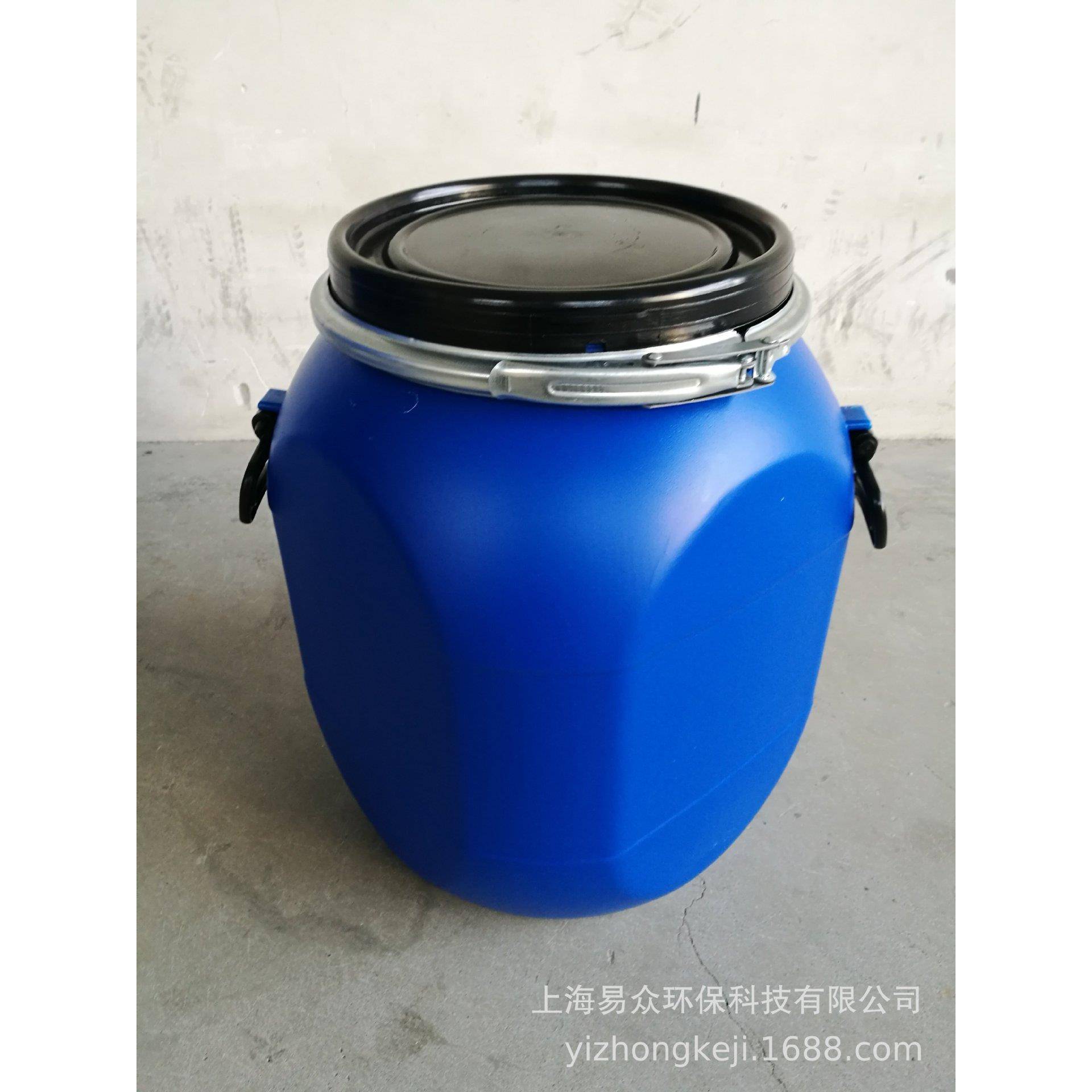 塑50L塑料方法兰桶桶抱箍料桶化工桶5桶IWF0KG加厚工业桶耐酸碱